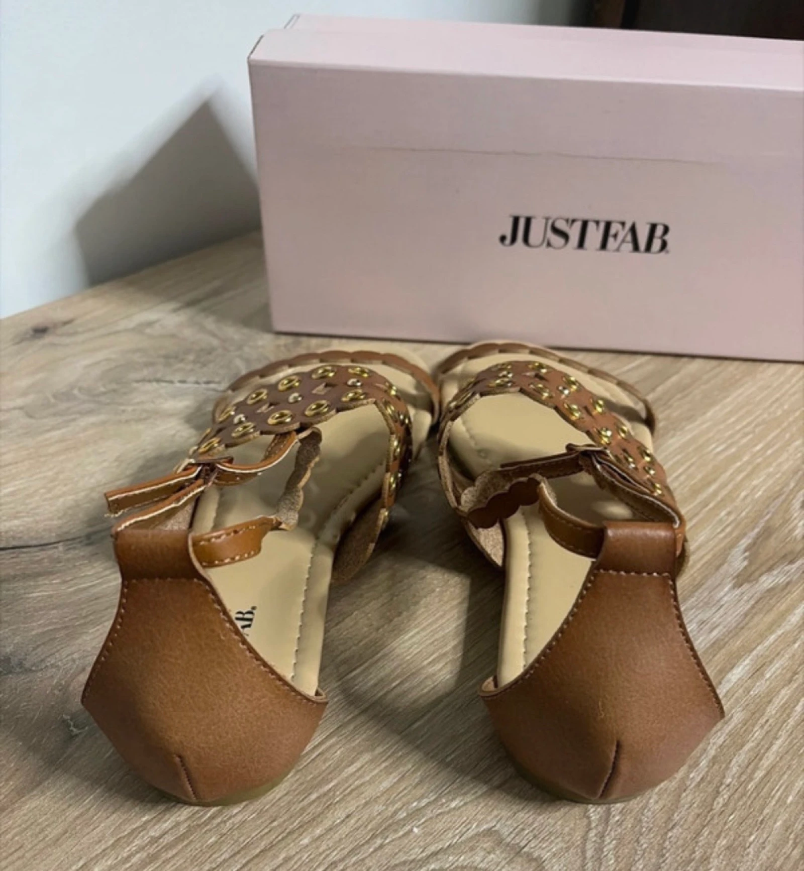 Sapatos abertos camelo – photo 5